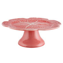 Load image into Gallery viewer, Bordallo Pinheiro Cabbage Pink Cake Stand