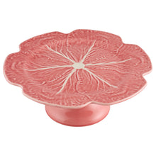 Load image into Gallery viewer, Bordallo Pinheiro Cabbage Pink Cake Stand