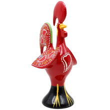 Load image into Gallery viewer, Traditional Hand-Painted Portuguese Good Luck Rooster Metal Figurine, 8.25"