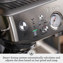 Load image into Gallery viewer, Breville BES876BSS Barista Express Impress Espresso Machine, Brushed Stainless Steel
