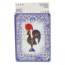 Load image into Gallery viewer, Traditional Portuguese Barcelos Rooster and Azulejo Design Playing Cards - 54 Card Deck