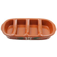 Load image into Gallery viewer, Hand-Painted Terracotta Rectangular Sausage Roaster