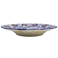 Load image into Gallery viewer, Hand-Painted Traditional Portuguese Blue Floral Tile Azulejo 11" Decorative Plate