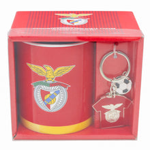Load image into Gallery viewer, Benfica Mug & Keychain Set – Official SLB Ceramic Cup and Metal Keychain in Gift Box