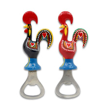 Load image into Gallery viewer, Traditional Hand-Painted Portuguese Good Luck Rooster Bottle Opener