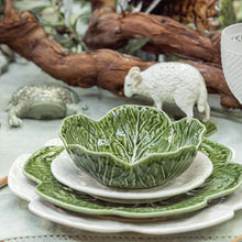 Load image into Gallery viewer, Bordallo Pinheiro Cabbage 13 oz. Bowl, Set of 4