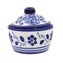 Load image into Gallery viewer, Hand-painted Portuguese Pottery Clay Terracotta Decorative Dish with Lid