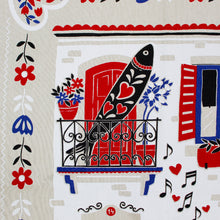 Load image into Gallery viewer, Portuguese Rooster & Sardine Themed Decorative Kitchen Dish Towel, Set of 2