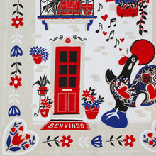 Load image into Gallery viewer, Portuguese Rooster & Sardine Themed Decorative Kitchen Dish Towel, Set of 2