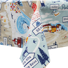 Load image into Gallery viewer, 100% Cotton Portuguese Cities Made in Portugal Tablecloth