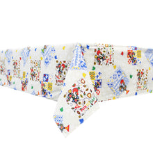 Load image into Gallery viewer, 100% Cotton Portuguese Azulejo Good Luck Rooster Hearts Yellow Made in Portugal Tablecloth