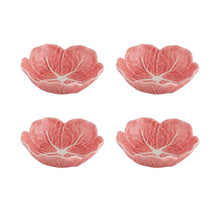 Load image into Gallery viewer, Bordallo Pinheiro Cabbage Pink Small Bowl, Set of 4