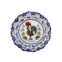 Load image into Gallery viewer, Traditional Portuguese Blue Floral Rooster 5" Decorative Plate