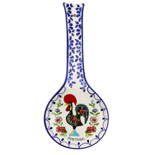 Load image into Gallery viewer, Hand-painted Decorative Ceramic Portuguese Good Luck Rooster Spoon Rest