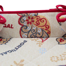 Load image into Gallery viewer, Traditional Portuguese Icons Red Bread Basket - Decorative Cotton Blend