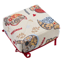 Load image into Gallery viewer, Traditional Portuguese Icons Red Bread Basket - Decorative Cotton Blend