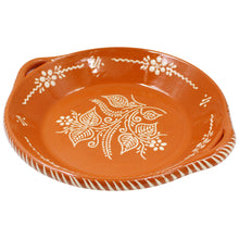 Load image into Gallery viewer, Set of 2 Portuguese Terracotta Frigideiras – Traditional Hand-Painted Clay Cooking and Serving Dishes