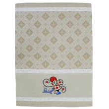 Load image into Gallery viewer, Traditional Portuguese Good Luck Rooster White & Beige Cotton Kitchen Dish Towel, Set of 2