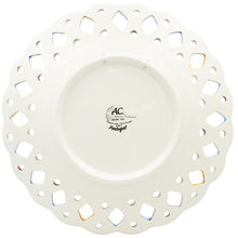 Load image into Gallery viewer, Portuguese Decorative Ceramic Plate with Barcelos Rooster – Traditional Floral Border Design, 11" Diameter