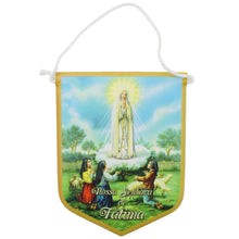 Load image into Gallery viewer, Portugal & Our Lady of Fátima Hanging Pennant – Double-Sided Banner