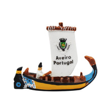 Load image into Gallery viewer, Traditional Aveiro Portugal Moliceiro Boat Figurine