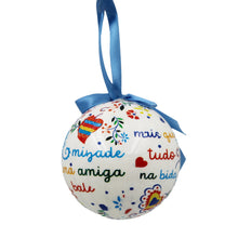 Load image into Gallery viewer, Traditional Viana Valentine Handkerchief Themed Christmas Ornament