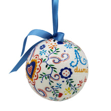 Load image into Gallery viewer, Traditional Viana Valentine Handkerchief Themed Christmas Ornament