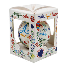 Load image into Gallery viewer, Traditional Viana Valentine Handkerchief Themed Christmas Ornament