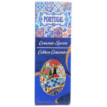 Load image into Gallery viewer, Portuguese Ceramic Spoon Rest – Colorful Rooster and Sardine Design