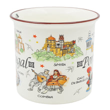 Load image into Gallery viewer, Portuguese Icons and Landmarks Ceramic Mug, 12 oz.