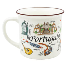 Load image into Gallery viewer, Portuguese Icons and Landmarks Ceramic Mug, 12 oz.