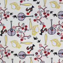 Load image into Gallery viewer, 100% Polyester Grey Portuguese Good Luck Rooster Viana Heart Made in Portugal Tablecloth