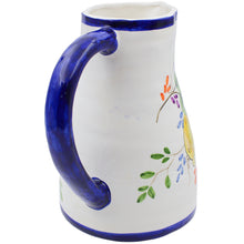 Load image into Gallery viewer, Hand-Painted Portuguese Lemon Terracotta Pitcher – Artisan Crafted Jug