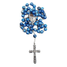 Load image into Gallery viewer, Our Lady of Fatima Made in Portugal Aqua Marble Rosary