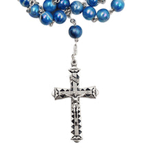 Load image into Gallery viewer, Our Lady of Fatima Made in Portugal Aqua Marble Rosary
