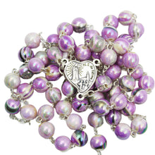 Load image into Gallery viewer, Our Lady of Fatima Made in Portugal Purple Marble Rosary