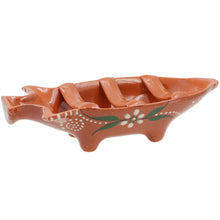 Load image into Gallery viewer, Hand-Painted Terracotta Pig-Shaped Sausage Roaster