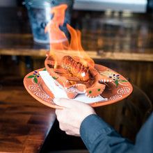 Load image into Gallery viewer, Hand-Painted Terracotta Pig-Shaped Sausage Roaster