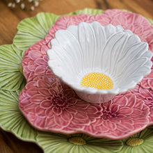 Load image into Gallery viewer, Bordallo Pinheiro Maria Flor Cosmos Dessert Plate, Set of 4
