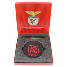 Load image into Gallery viewer, SL Benfica SLB Portuguese Soccer Silicone Drinkware 4 Coasters and Corkscrew Set