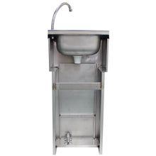 Load image into Gallery viewer, AISI 304 Stainless Steel Outdoor Sink with Foot Pedal, Handmade in Portugal