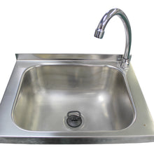 Load image into Gallery viewer, AISI 304 Stainless Steel Outdoor Sink with Foot Pedal, Handmade in Portugal