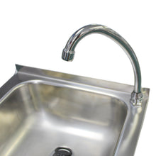 Load image into Gallery viewer, AISI 304 Stainless Steel Outdoor Sink with Foot Pedal, Handmade in Portugal