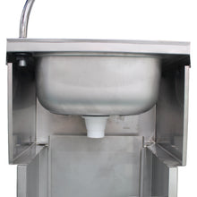 Load image into Gallery viewer, AISI 304 Stainless Steel Outdoor Sink with Foot Pedal, Handmade in Portugal