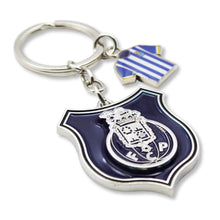 Load image into Gallery viewer, Official FC Porto Keychain with Club Crest and Blue Jersey Charm