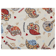 Load image into Gallery viewer, Traditional Portuguese Icons Beige Placemat Set – Decorative Cotton Blend, Set of 4