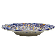 Load image into Gallery viewer, Hand-Painted Traditional Floral Blue and Yellow Tile Azulejo 11" Decorative Plate
