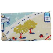 Load image into Gallery viewer, 100% Cotton Portuguese Cities Organizer Pouch with Zipper
