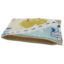 Load image into Gallery viewer, 100% Cotton Portuguese Cities Organizer Pouch with Zipper