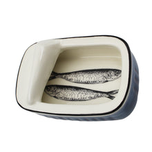 Load image into Gallery viewer, Traditional Blue and White Decorative Ceramic Sardine Can